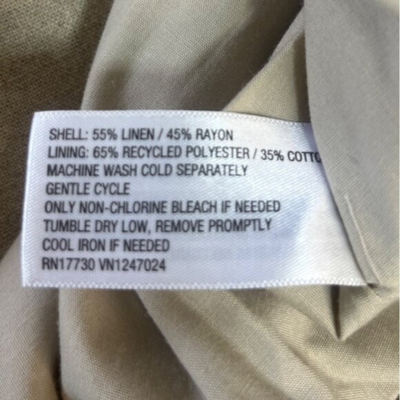 A New Day Linen Blend Blazer Womens Medium Beige New - Picture 7 of 9